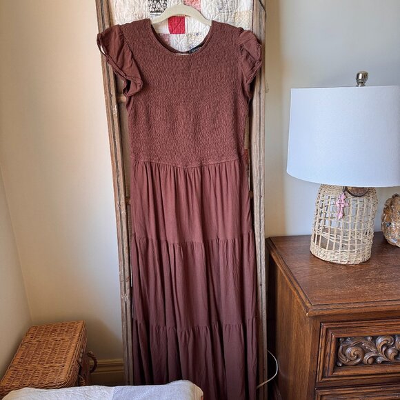 Summer Pleated Maxi Dress - Picture 1 of 7